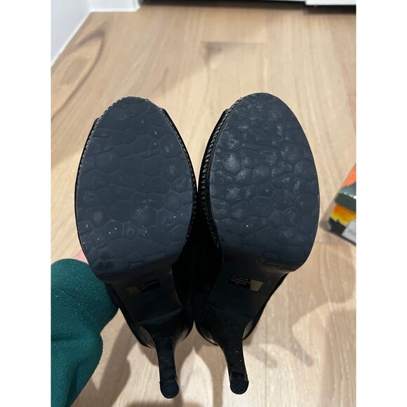 Italina Holiday Peep Toe Heels Pumps 7.5 New with Defects - Picture 10 of 12